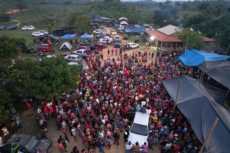 Quase 2 mil famílias estavam acampadas na região e foram vítimas de uma tentativa de despejo recentemente. – Foto: MST/PA Do Brasil de Fato